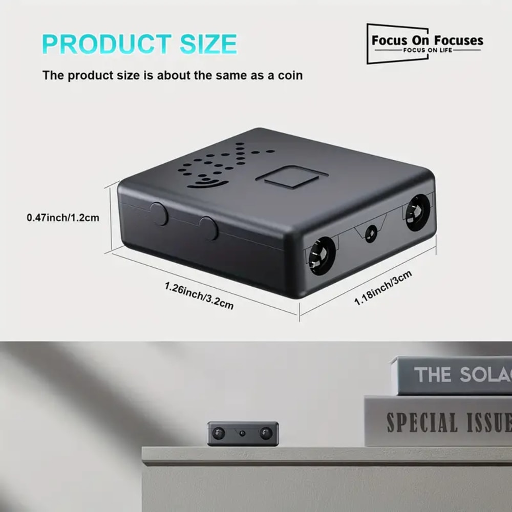 HD 480P Surveillance Camera with 64G SD Card And Battery